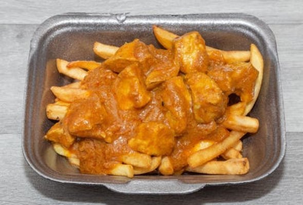 Small Chicken Curry and Chips