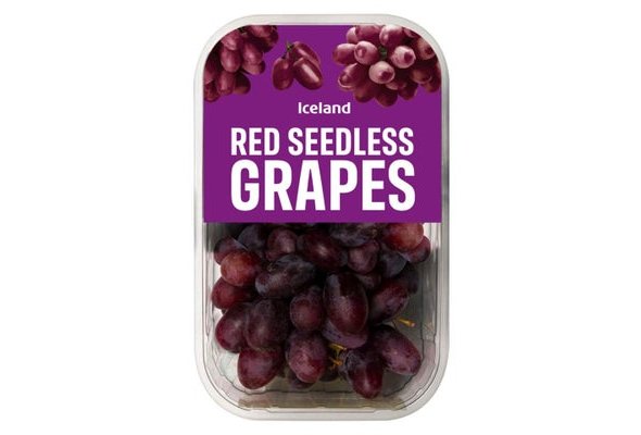 Iceland Seedless Red Grapes 350g