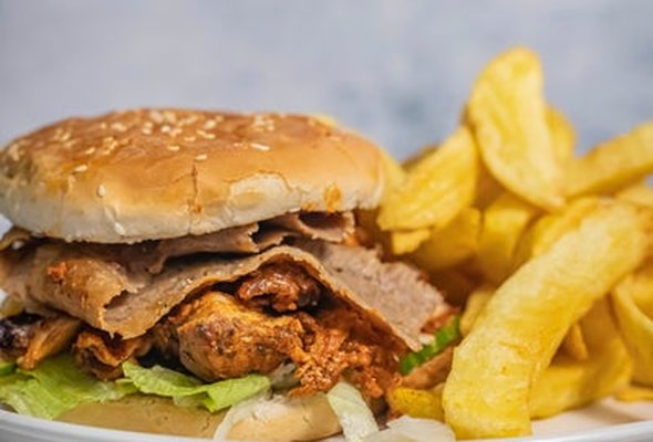 Kebab Burger & Chips