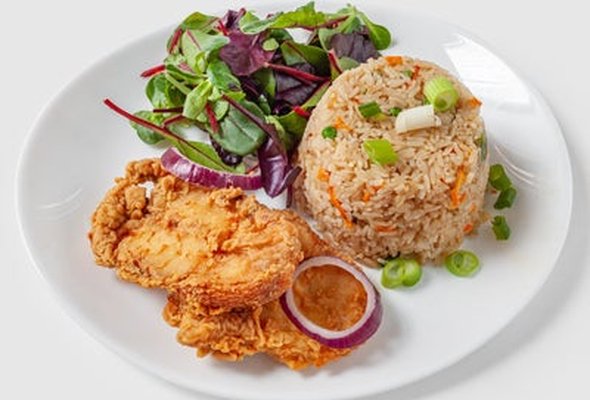 Fried Rice & Fried Fish