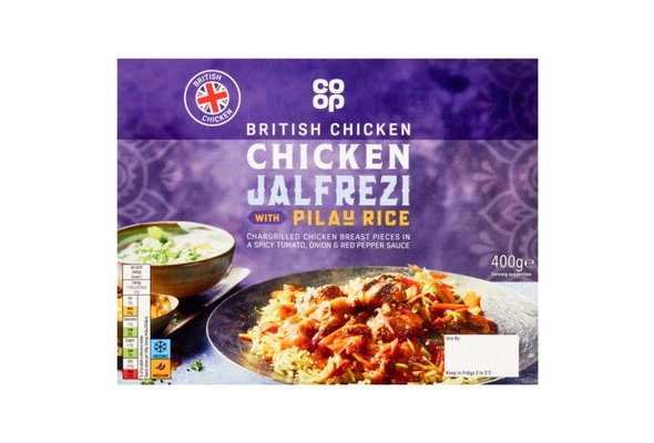 Co-op Chicken Jalfrezi & Pilau Rice 425g
