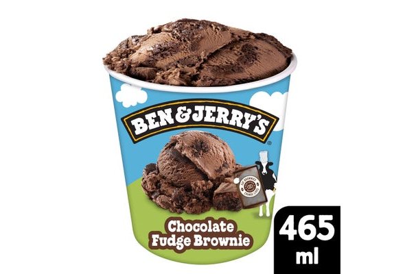 Ben & Jerry's Ice Cream Tub Chocolate Fudge Brownie 465 ml