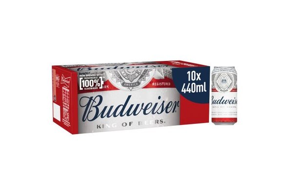 Budweiser 440ml 10 pack