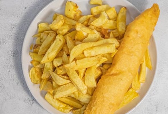 Large Fresh Cod & Chips