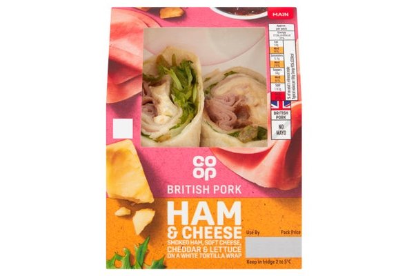 Co-op Ham & Cheese Wrap Each