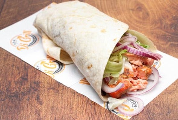 Jerk Salmon Wrap