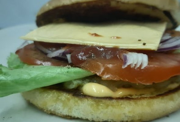 Desi Aloo Tikki Veg Cheese Burger
