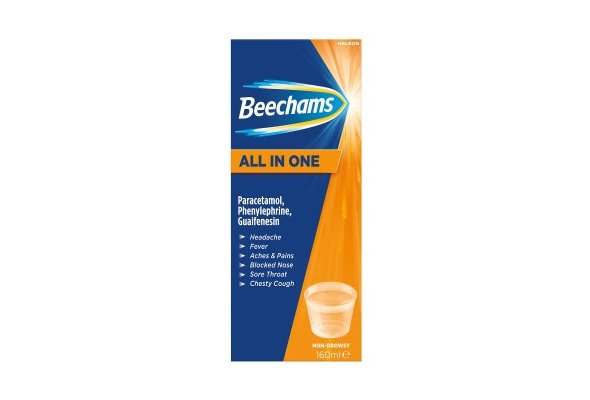 Beechams Cold & Flu All in One Liquid, with Paracetamol, 160ml