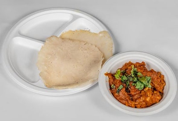 Kallappam with Chicken Roast