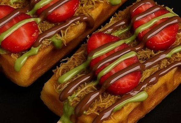 2 Kunafa Waffle Stick