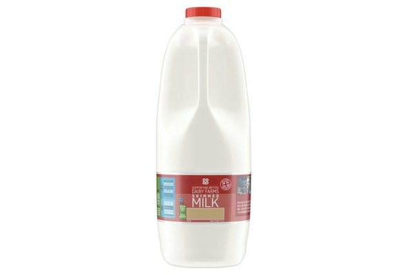 Co-op Skimmed Milk 4 Pints/2.272L