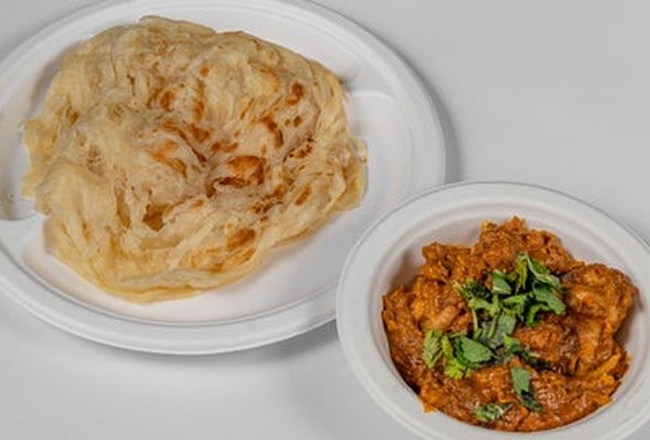 Porotta with Chicken Roast