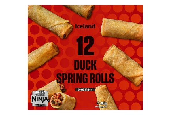 Iceland 10 Duck Spring Rolls 200g