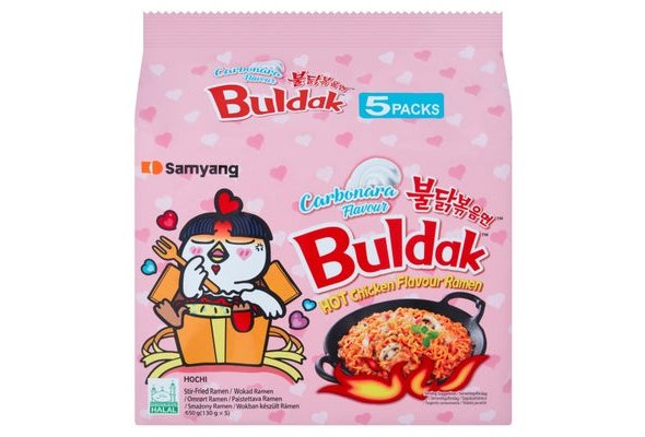 Samyang Carbonara Buldak Hot Chicken Flavour Ramen 130 x 5g (650g)