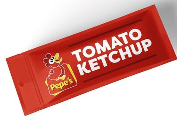 Pepe's Branded Ketchup Sachets