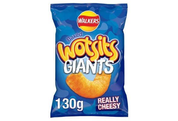 Wotsits Giants Really Cheesy Sharing Cheese Snacks Crisps 130g
