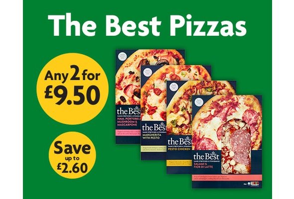2 for £9.50 - Morrison's the Best Pizzas