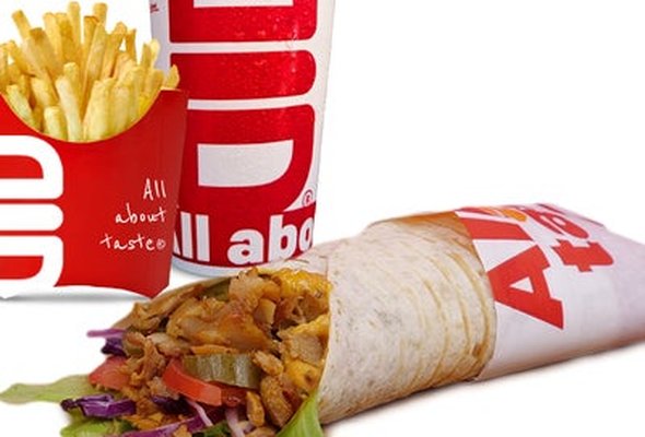 Spicy Doner Kebab Wrap MEAL