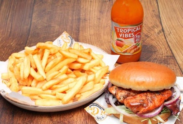 Jerk Salmon Burger