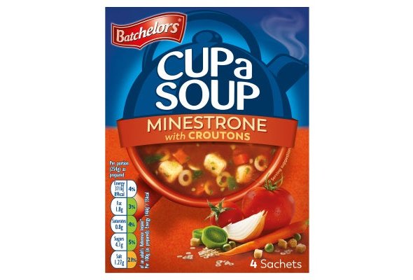 Batchelors Cup a Soup Minestrone with Croutons 4 Sachets 94g
