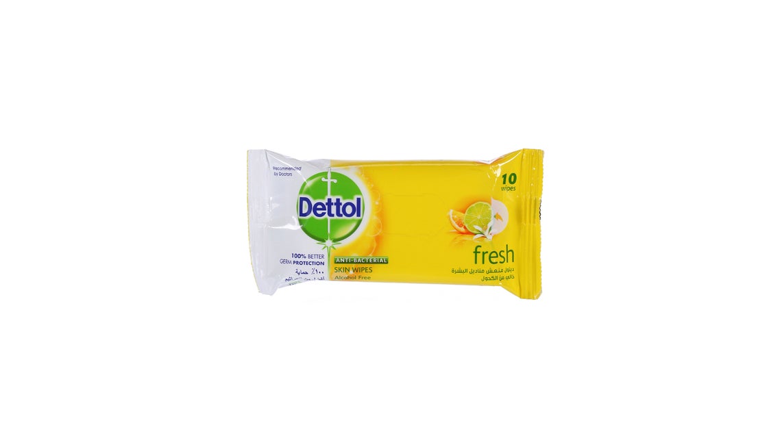 Dettol Antibacterial Fresh Wipes 10pcs