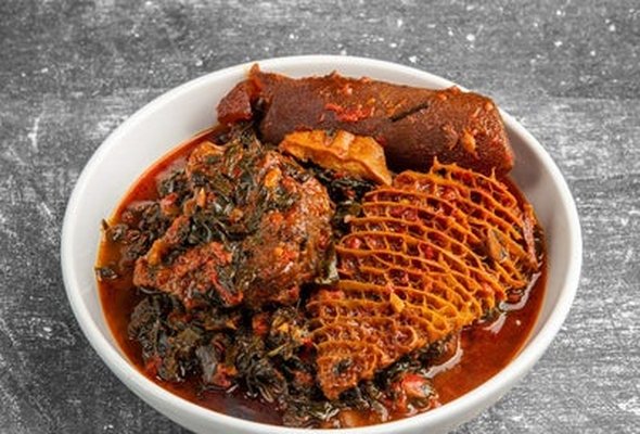 Efo Riro with Any Swallow