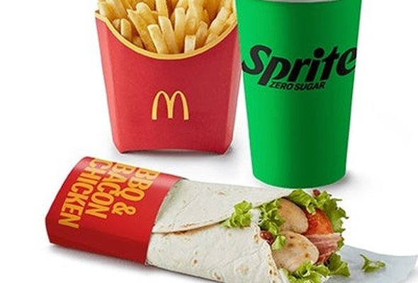 Medium Crispy BBQ & Bacon Wrap Meal