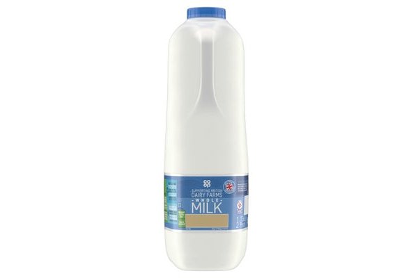 Co-op Whole Milk 2 Pints/1.136L