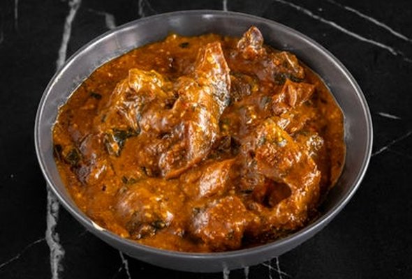 Ogbono Soup with Assorted Meat