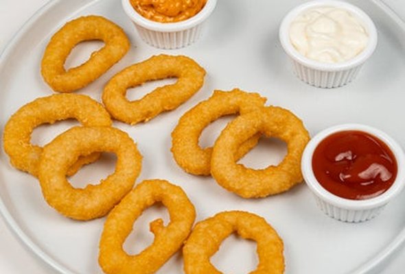 -Battered onion rings