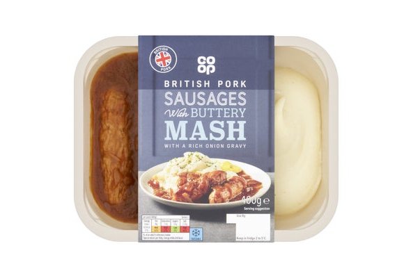 Co-op Sausages with Buttery Mash 400g