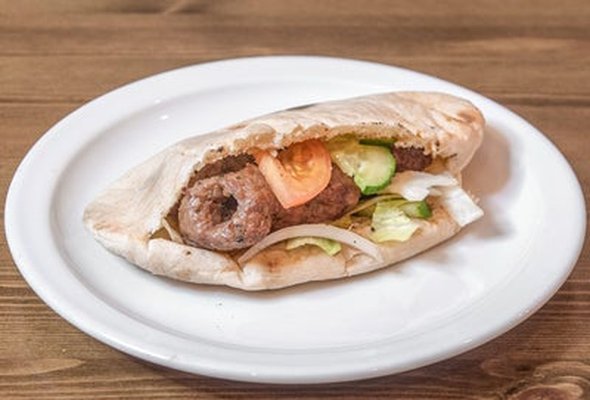 Kabab Roll - Small (2 Kababs) Pitta Bread