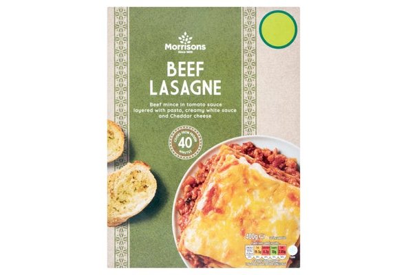 Morrisons Beef Lasagne Ready Meal 400g