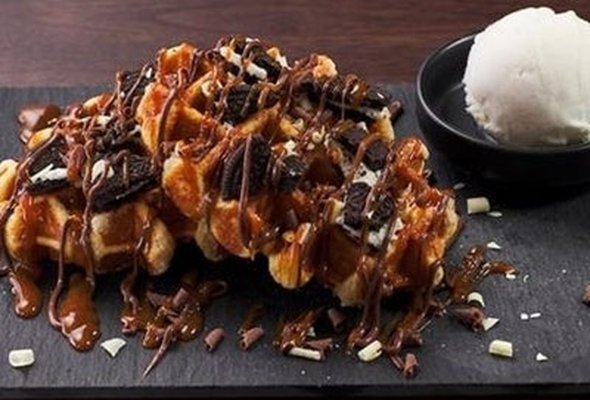 Oreo Explosion Waffle
