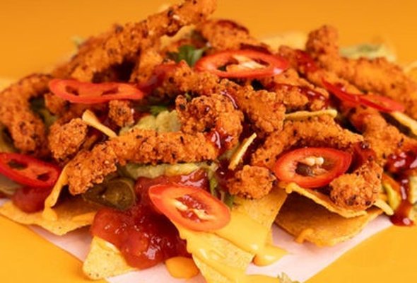 Spicy Chicken Nachos For Two