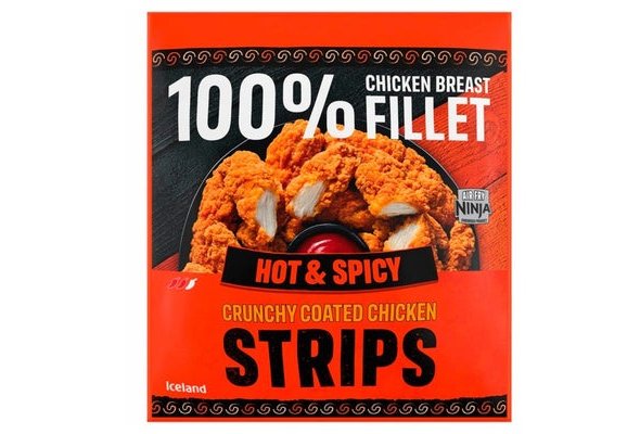 Iceland Hot & Spicy Crunchy Coated Chicken Strips 500g