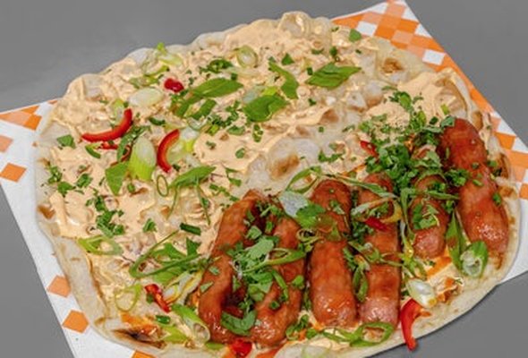Kong Sausage Naan
