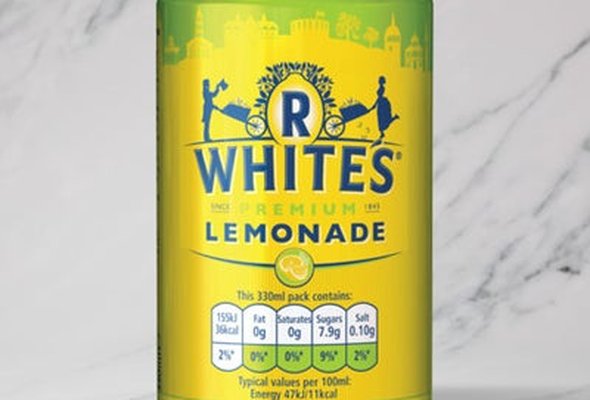 R WHITES LEMONADE CAN
