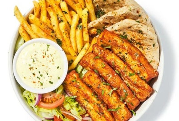 Halloumi Souvlaki Plate