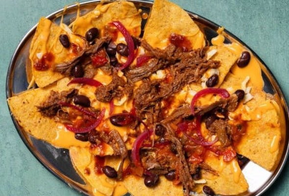 Birria Beef Loaded Nachos