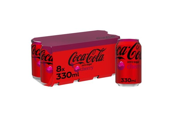 Coca-Cola Zero Sugar Cherry 8 x 330ml