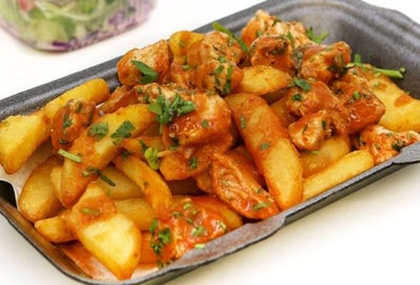 Peri Peri Chicken, Chips, and Coleslaw