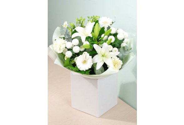 Seasonal White Hand-tied