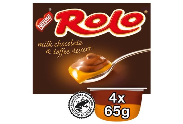 Rolo Delicious Milk Chocolate & Toffee Dessert 4 x 65g (260g)