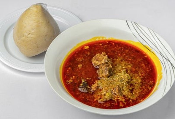 Banku & Okro Soup  ( Fish)
