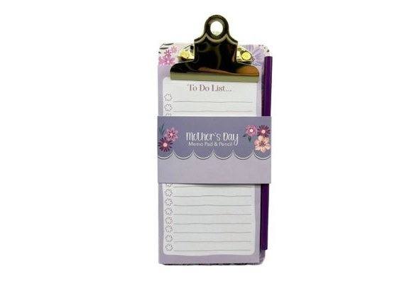 Morrisons Mothers Day Memo Pad And Pencil