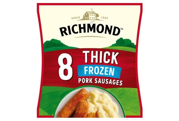 Richmond 8 Thick Pork Sausages 344g