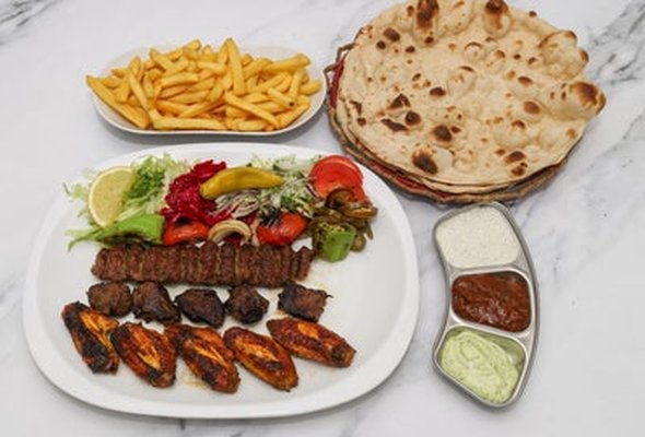 Lamb Kofta, Lamb Shish, Chicken Wings