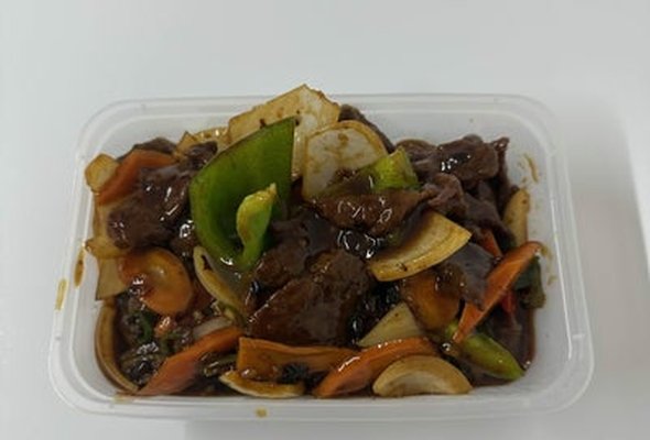 45 Beef with Green Peppers in Black Bean Sauce