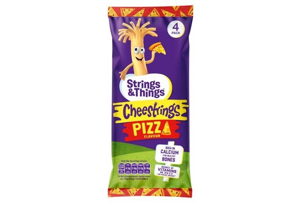Strings & Things Pizza Flavour Cheestrings 80g (4 x 20g)